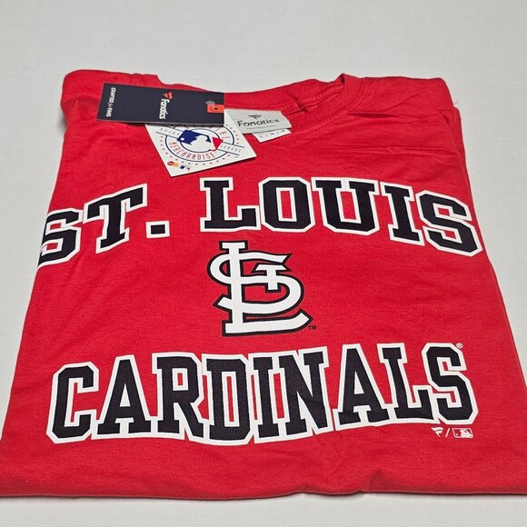 St. Louis Cardinals T-Shirt Men's Large Red Short Sleeve Fanatics New MLB - Picture 10 of 11